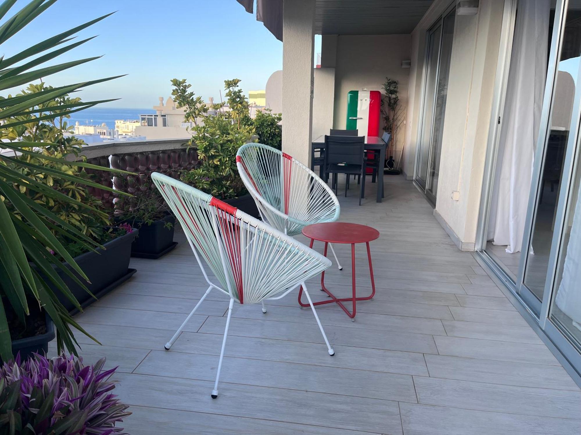 Апартаменты The White Heart House - Attic Sea View Лос Кристианос Экстерьер фото